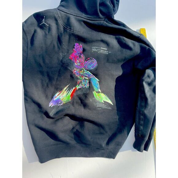 Men's Size L Nike Jordan 23 Engineered‎ Pullover Hoodie Black - Picture 1 of 15